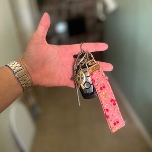 Floral Pink Key Holder